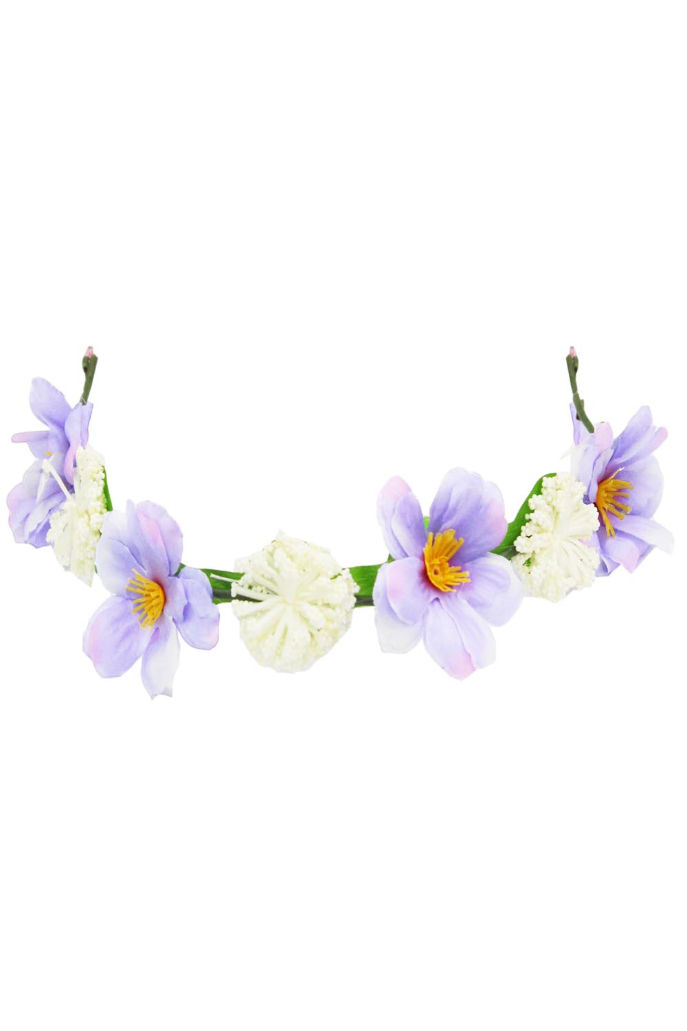 GHIRLANDA DI FIORE LILLA PER DAMIGELLA